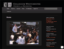 Tablet Screenshot of collegiumwestchester.org